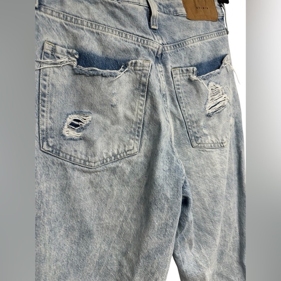 H&M Distressed Mom Jeans | Light Blue Denim | Size 6 - Picture 4 of 6